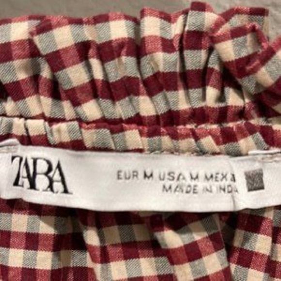 NEW Zara Plaid Top - Picture 4 of 4